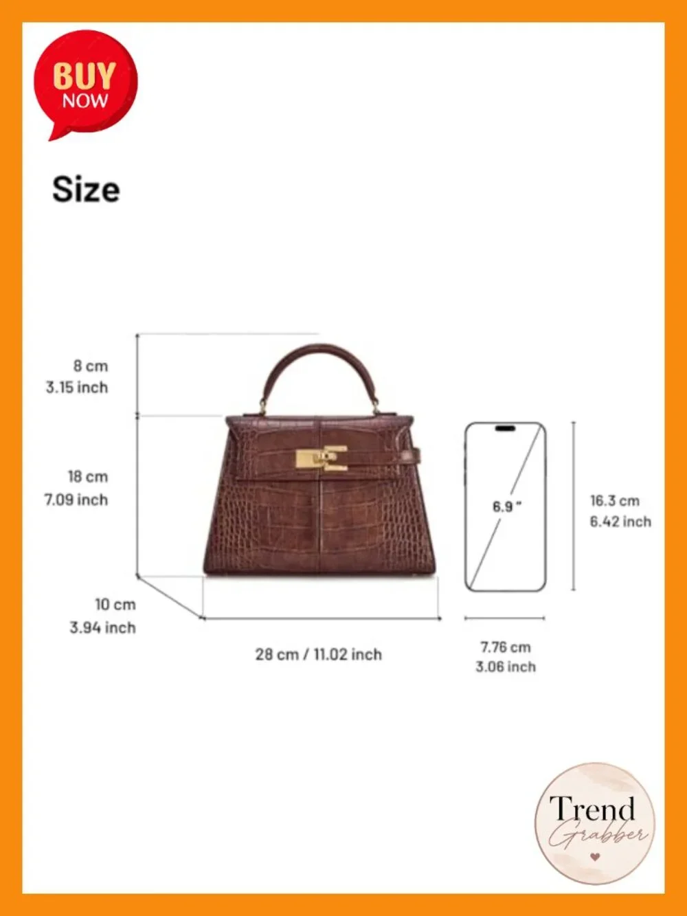 JW PEI Elise Top Handle Bag Crocodile-Embossed Vegan Leather Crossbody Satchel